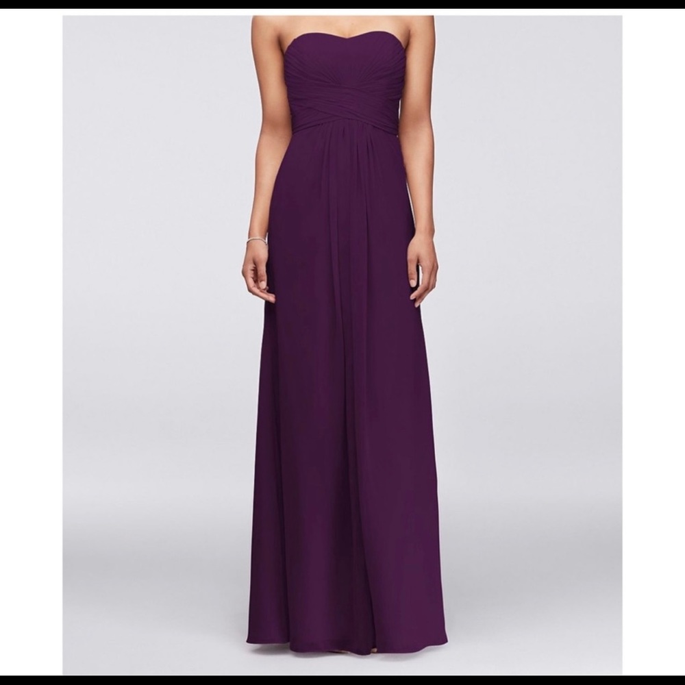 DAVIDS BRIDAL PLUM DRESS